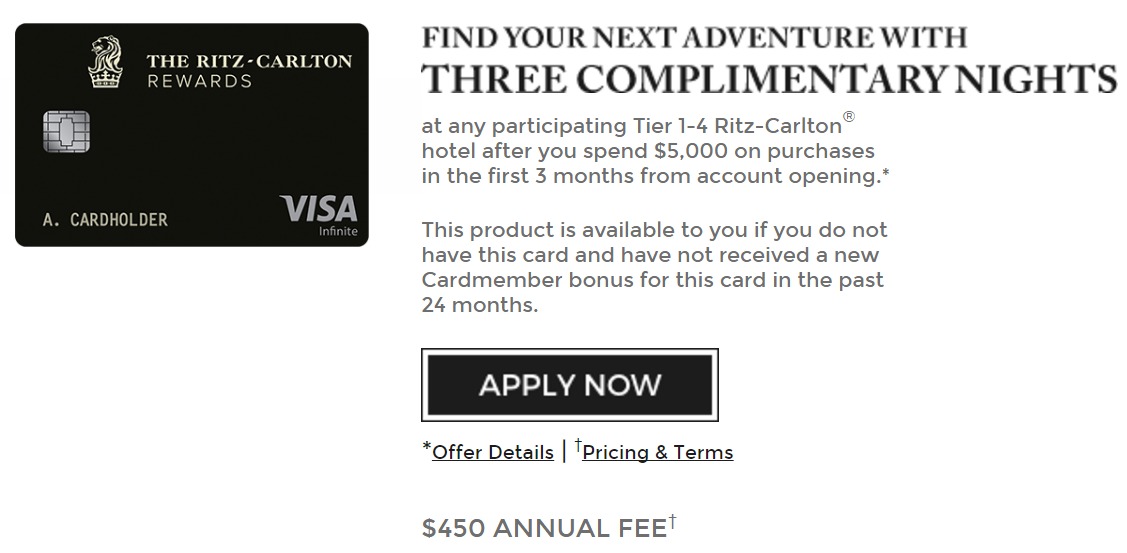 Get 3 Free Nights & 10K Points With Chase Ritz-Carlton Visa Infinite
