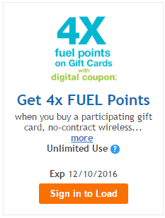 Kroger, 4X Fuel Points On Gift Cards Till 12/10, Stack With $10 Off $100 On GCs