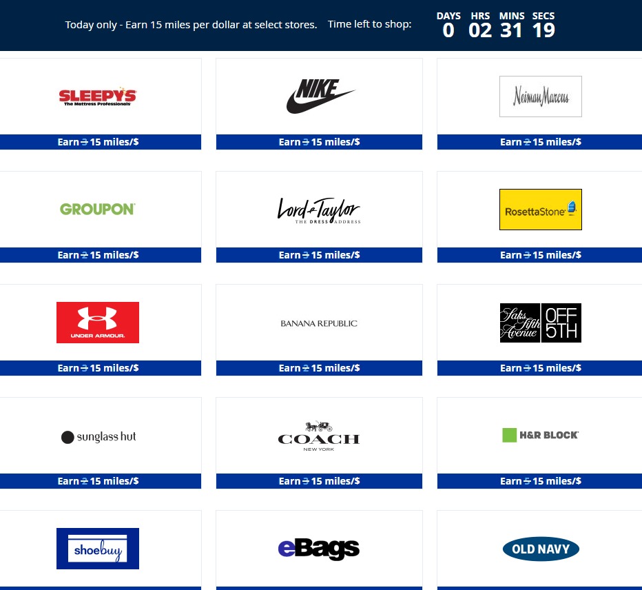 United Shopping Portal Offering 15X At Neiman Marcus & More