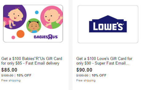 More Discounted Gift Cards On Ebay, Plus 5x UR Points