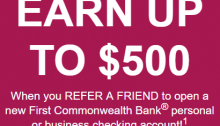 First Commonwealth Bank, $150 Business Checking Bonus Plus Up To $500 Referral Bonus (PA, OH)