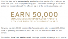Amex Business Gold Rewards Card, 50K Spending Bonus For Existing Cardholders Confirmed (Targeted)