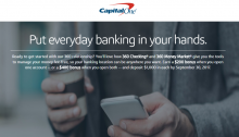 Capital One 360, Earn Up To $400 With New Checking And Money Market Accounts