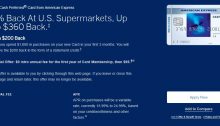 Amex Blue Cash Preferred, Increased $200 Signup Bonus With Waived Annual Fee