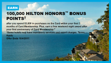 Best Ever Offer For Amex Hilton Surpass Is Back, 100K Points And Free Night