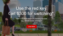 [Expired] KeyBank, Up To $300 Checking Account Bonus (Select Cities)