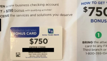 [Expired] Fifth Third Bank, $750 Business Checking Account Bonus (Targeted Mailer)