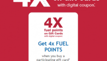 [Expired] Kroger Gift Card Sale, 4X Fuel Points And Lots Of Other Gift Card Coupons