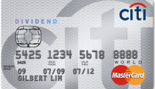 Citi Dividend 5% Categories for Q3 2020