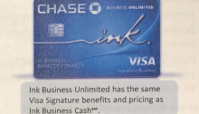 Chase Ink Business Unlimited, A New Card Coming May 20th