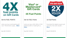 Two Kroger Deals: 4X Fuel Points On Visa, Mastercard & Third Party GCs