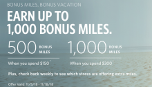 Delta SkyMiles Shopping Portal, Get up to 1,000 Bonus Miles