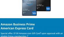 Amex Amazon Business Prime Card, Increased $150 Signup Bonus