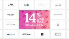 Ebates Promo, 14% Cashback at Many Merchants Today
