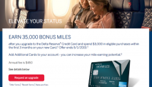 35K Upgrade Offer for Amex Delta Reserve