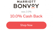 Ebates/Rakuten, 10X Back on Marriott Bookings