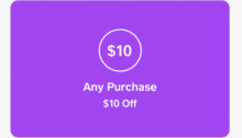 $10 Off Any Purchase with Cash App