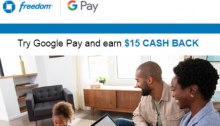 Make 3 Payment with Chase Card & Google Pay, Get $15/$25
