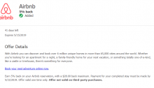 Airbnb Chase Offer: Save 5%, up to $28 (Targeted)