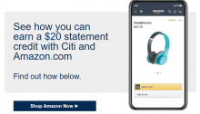 Save $20/$25 on Amazon with Targeted Citi Offer
