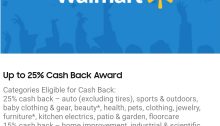 Samsung Pay, up to 25% Cash Back on Many Categories at Walmart