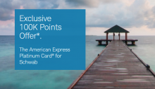 Schwab Amex Platinum, 100K Bonus with $5K Spending (Targeted)