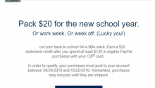 Spend $120 with Citi Cards and PayPal, Get $20 Credit (Targeted)