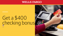 Wells Fargo, $400 Bonus for Checking Accounts Available Nationwide