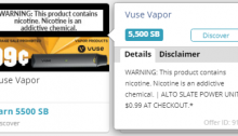 Swagbucks Vuse Vapor Offer, $45 Profit