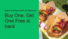 Uber Eats, Buy One Get One Free at Select Restaurants