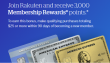 New Rakuten Offer, Earn 3K Amex Points When You Sign Up