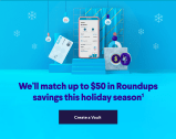 SoFi Money, Get Up to $50 with Roundups Holiday Match
