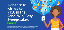 Send Money with Chase Through Zelle for  Chance to Win $150 (5,000 Winners)