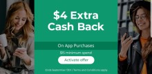 TopCashback, Get Extra $4 When You Spend $15 in App