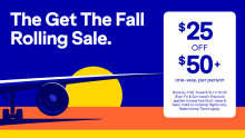 JetBlue Sale, $25 Off $50+ One-Way Fares ($50 Off Round-Trips)