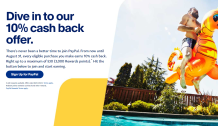 PayPal, Get 10% Back Up to $30 on All Purchases